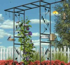 Metal Garden Arch Bird Feeder