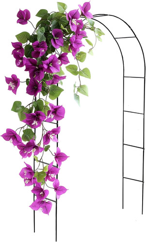 Elegant black metal garden - black,
