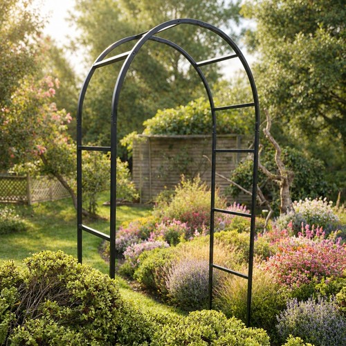 Metal garden arch - arch, plant