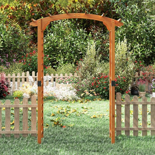 Wooden garden arch trellis - wooden,