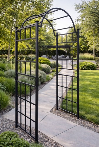 Metal garden arch - arch, climbing